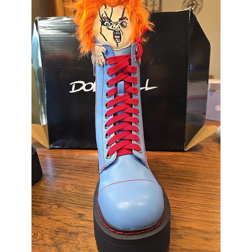 Dolls kill Chucky Platform Boots BRAND NEW 8m - Picture 8 of 16